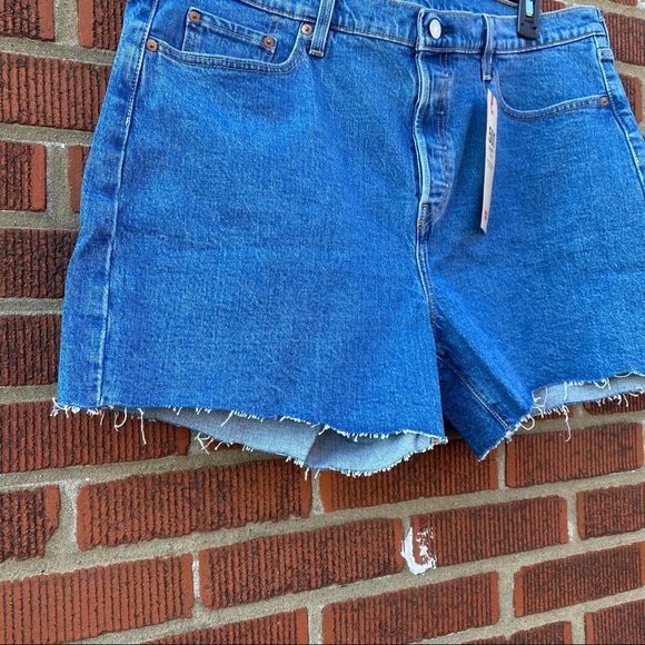 🆕 Levi’s 501 Shorts High Rise Denim Jean Plus - Picture 3 of 8